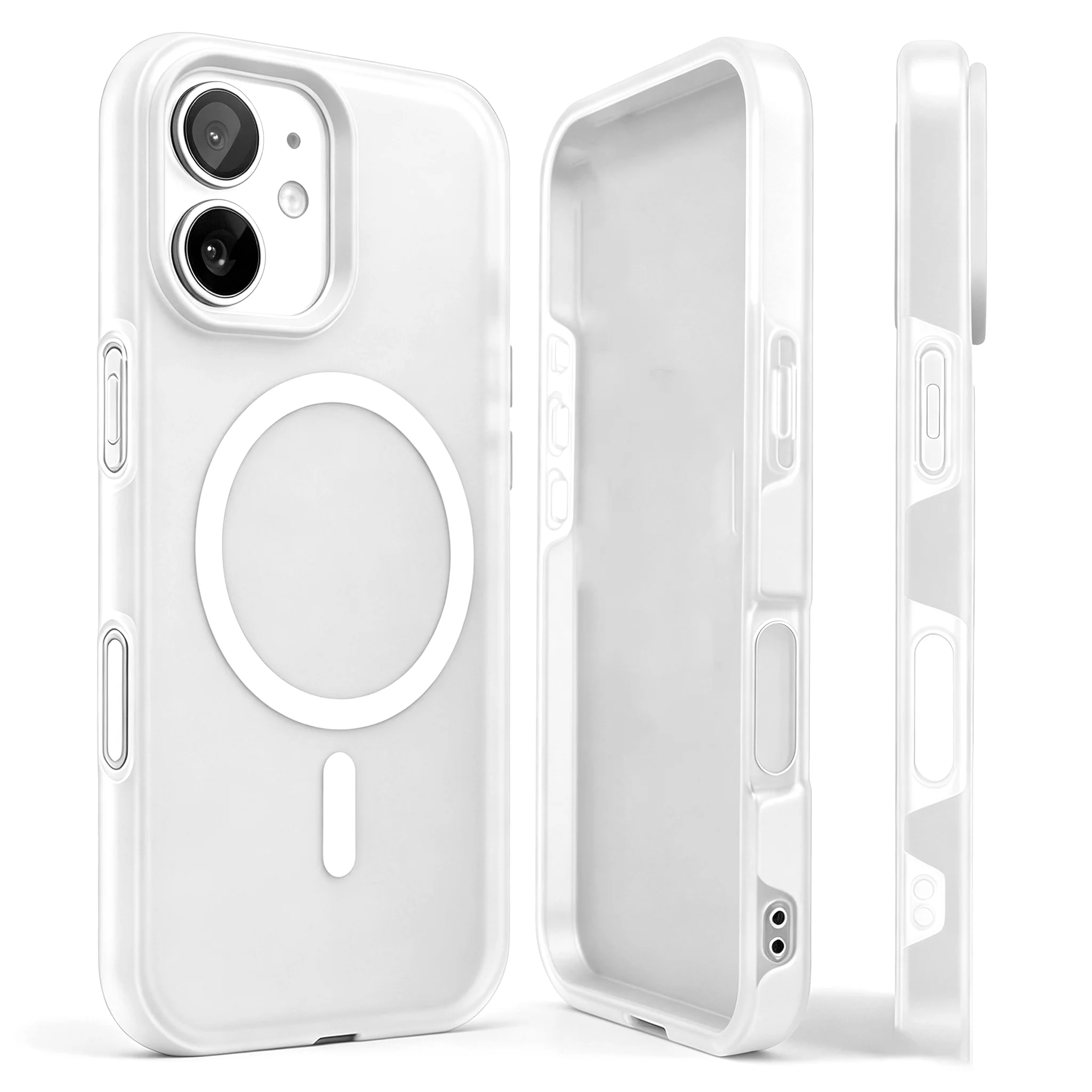 Magnetic Shockproof Silicone Case with Camera Control Cover