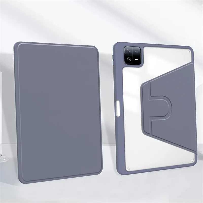 Xiaomi Pad 8 Pro 360° Rotating Acrylic Stand Case with Pencil Holder