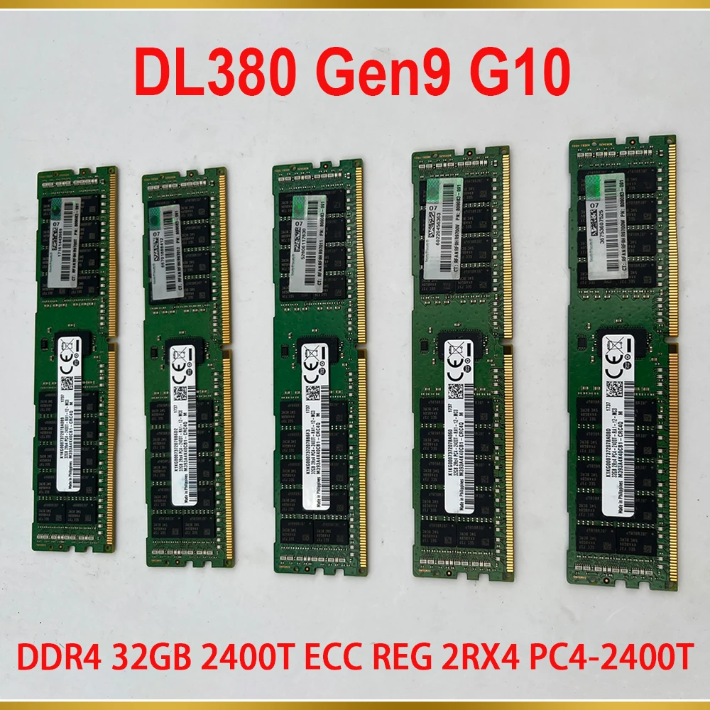 

1 Server Memory Pcs For HP RAM DL380 Gen9 G10 809083-091 805351-B21 819412-001 DDR4 32GB 2400T ECC REG 2RX4 PC4-2400T RDIMM