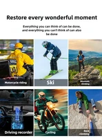Mini Ultra HD WiFi Sports Camera 145 ° Ultra Wide Angle Body Waterproof Camera Sports DV Helmet Outdoor Cycling Special Camera 2