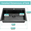 Kitchen Sink Black Kitchen Sink, Drop In Kitchen Sink, Stainless Steel Kitchen Sink, Single Bowl Kitchen Sink, Workstation 4