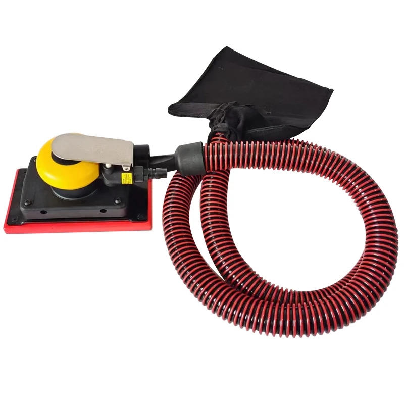93*175MM 4+4 Rectangular 8-Hole Pneumatic Grinding Aircraft Center Vacuum Car Putty Spray Paint Air Sandpaper Tool For FESTOOL