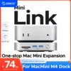 ORICO MiniLink USB C Hard Drive Enclosure Docking Multi Interface Converter SD/TF 4.0 USB4 Transfer Designed for MacMini M4 Dock 1