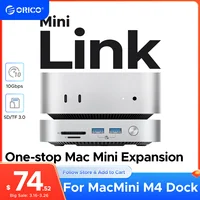 ORICO MiniLink USB C Hard Drive Enclosure Docking Multi Interface Converter SD/TF 4.0 USB4 Transfer Designed for MacMini M4 Dock 1