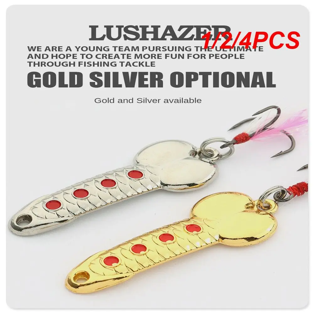 

1/2/4PCS Fishing Lures DD Metal Luya Bait 5g7g10g Long-range Sequin Bait Cocked Bass Fake Bait Luya Sequin Fishing Lures Outdoor