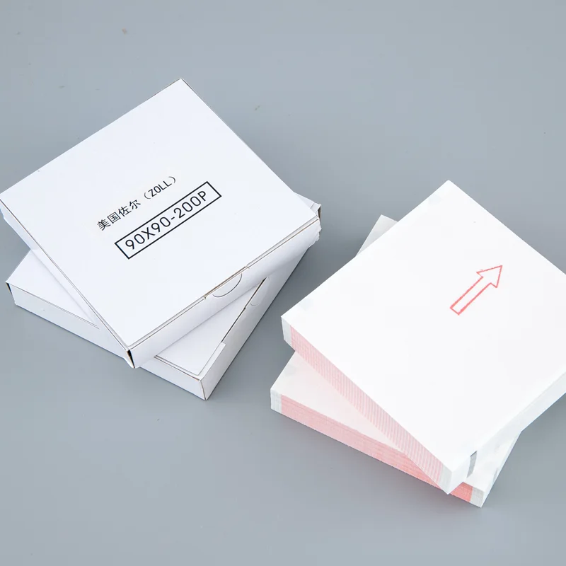M 시리즈 ZOLL 제세동 기록 용지 90mm * 90mm-200P 열전 사 인쇄 용지에 적합