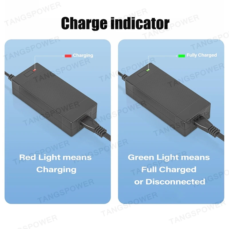 TANGSPOWER 29.4V 3A 리튬 배터리 충전기 7 시리즈 리튬 이온 배터리 팩 29.4V3A 전동 공구 자동 충전 용 24V 충전기