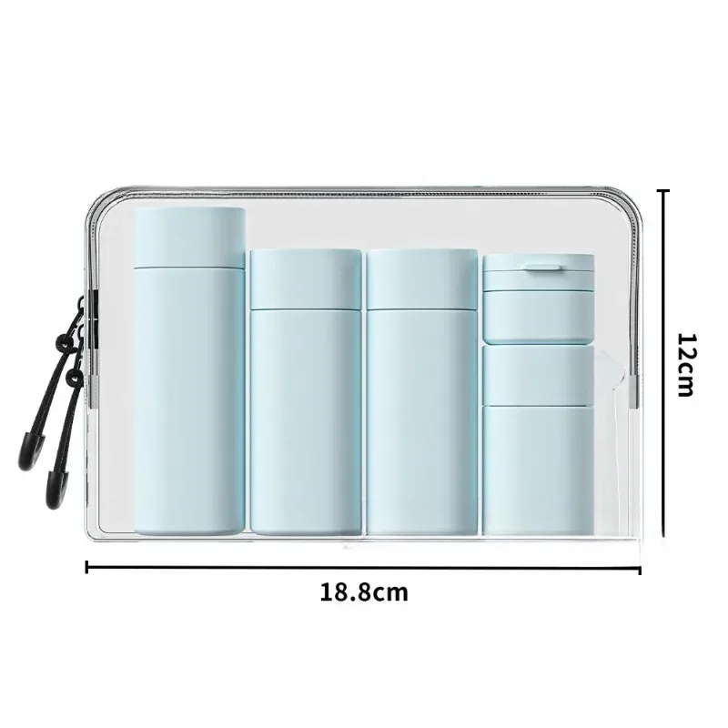Colorful Hydrating Travel-Size Refillable Bottles - Set of 5