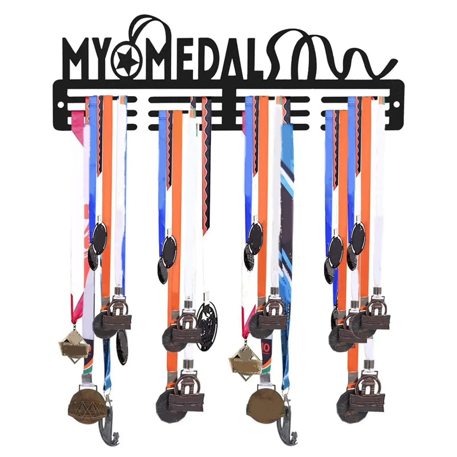 

Medal Hanger, Medal Holder, Shelf Organizer Wall Mounted Iron Medals Display