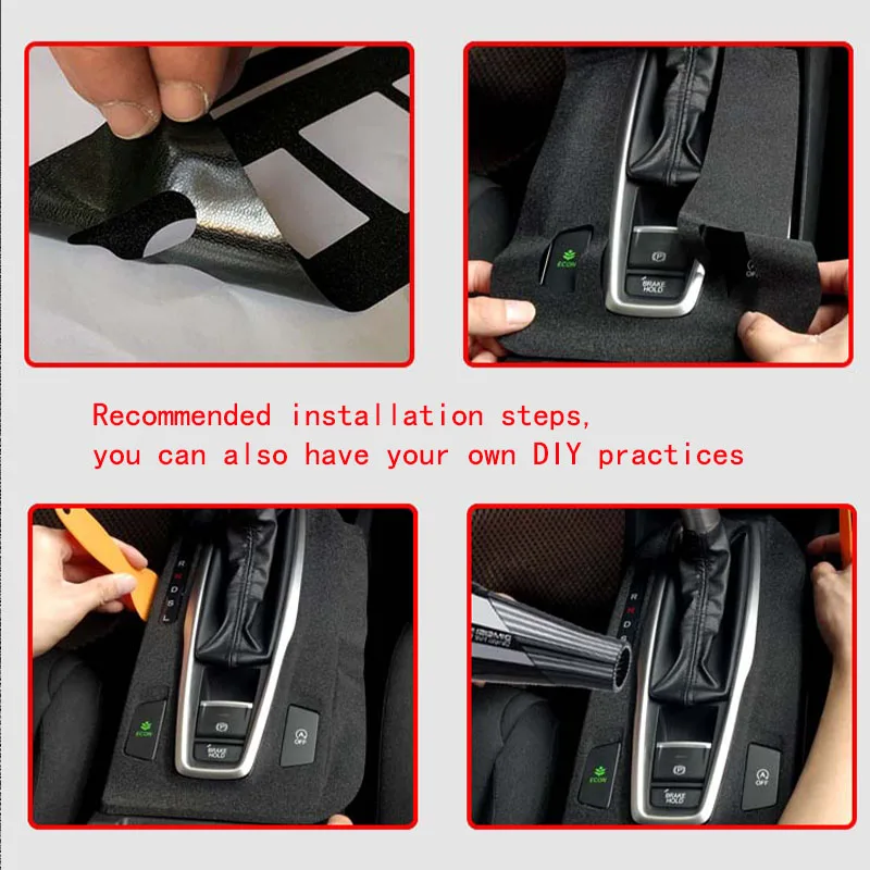 For Benz Mercedes SLK 2004-2010 Carbon Fiber AT Automatic Gear Car Interior Sticker Central Control Multimedia Gear Air Panel