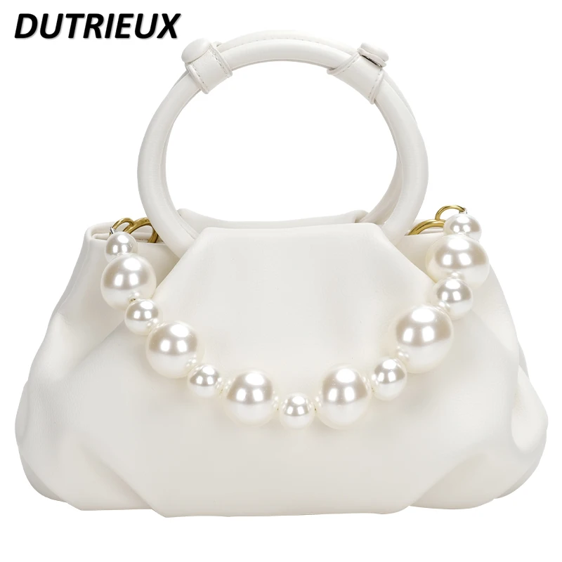 2024-new-women's-handbags-white-pearl-pouch-messenger-bags-sweet-cute-fashion-bag-female-spring-summer-ladies'-handbag