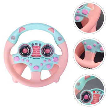 Steering Wheel Toy Driving Kid Baby Simulation Kids Play Car Toys Pretend Portable Plaything Fake Auto Interesting Simulated 1