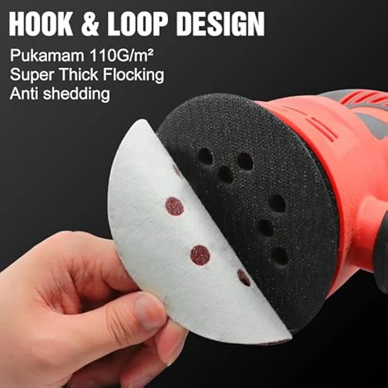 170Pcs 5 Inch Sanding Discs 8 Hole Hook And Loop 40 60 80 120 180 240 320 400 600 Grit Round Sandpaper For Sander 3