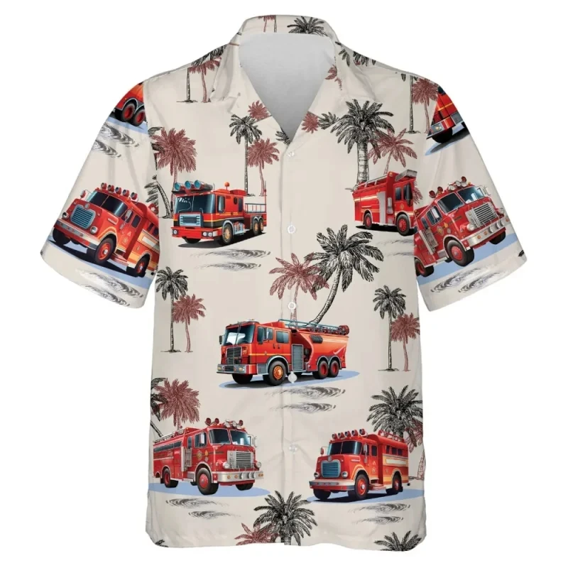 thumbnail image 1 of Nuevas camisas hawaianas de verano para hombres, divertidas camisetas estampadas, ropa de moda, informal, de gran tamaño, cuello, blusas cómodas para la playa, camisas, 1 of 5