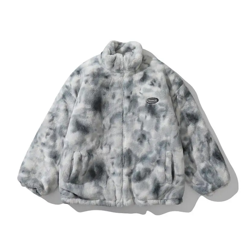 

Куртка мужская из искусственного меха на флисе, в стиле хип-хоп
