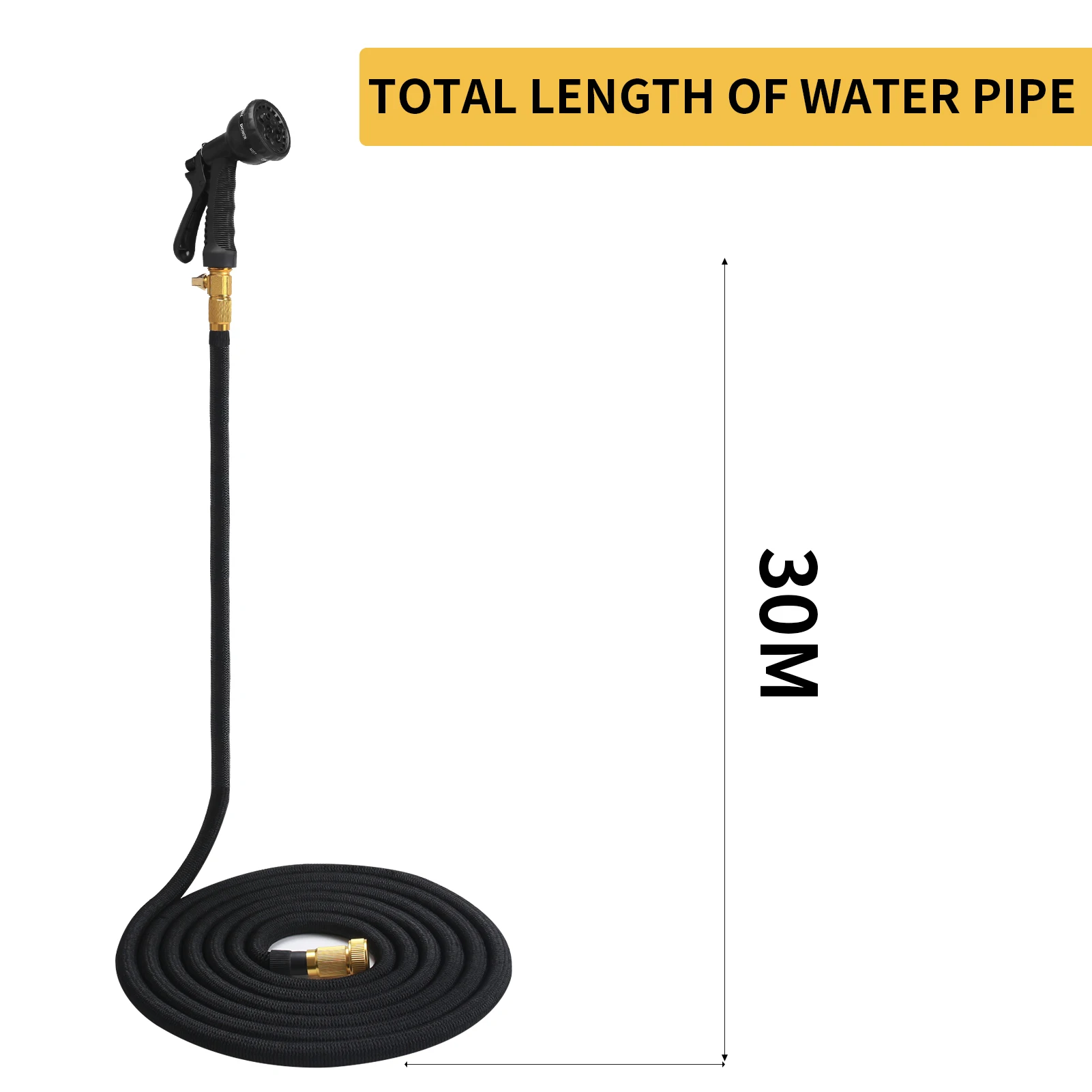 Garden Hose Expandable Magic Hose Expandable Water Hose Water Hose Expandable Hose 50/75/100Ft Expandable Garden Hose with 8 Functions Spray Nozzle for Garden Irrigation Car Wash
