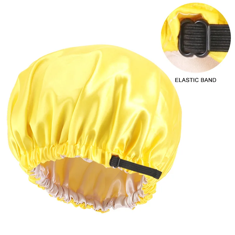 2 Pcs Kids Satin Bonnet Adjustable Sleeping Cap Silk Soft Night Hair Bonnet for Toddler Child Baby