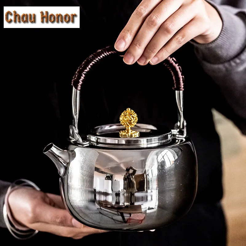 304 Stainless Steel Thickened Tea Infuser Kettle Tea Making Kettle Household Teapot Gas Stove Tea Boiling Electric Ceramic Stove