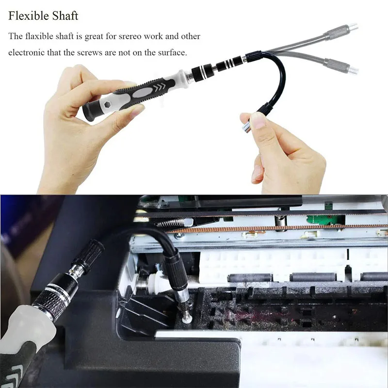 NOU set de șurubelnițe de precizie 115 în 1 unealtă profesională de reparații multifuncțională cu 98 bucăți magnetice potrivite pentru diverse reparații_voghion.com