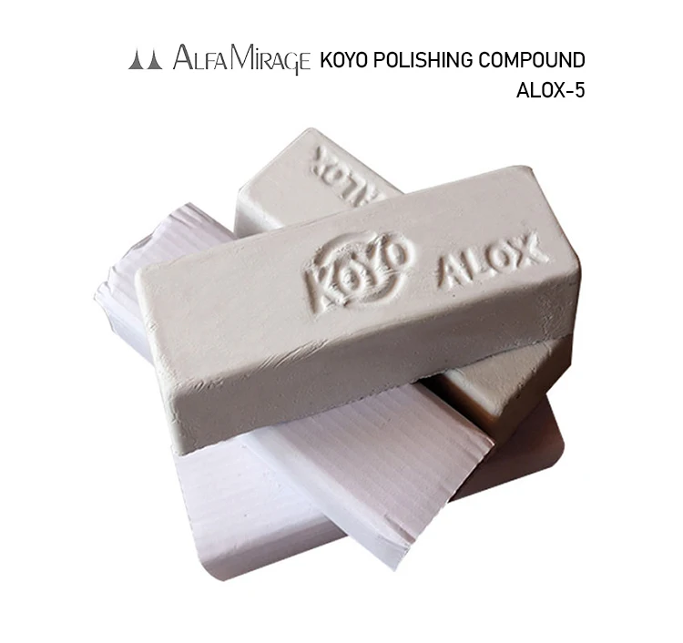 KOYO ALOX-5 Weiße Polierpaste, 320 g Spiegeloberfläche für Platin-Titan- und Nichteisenmetalle, japanische Premium-Polierstange – Detail 1