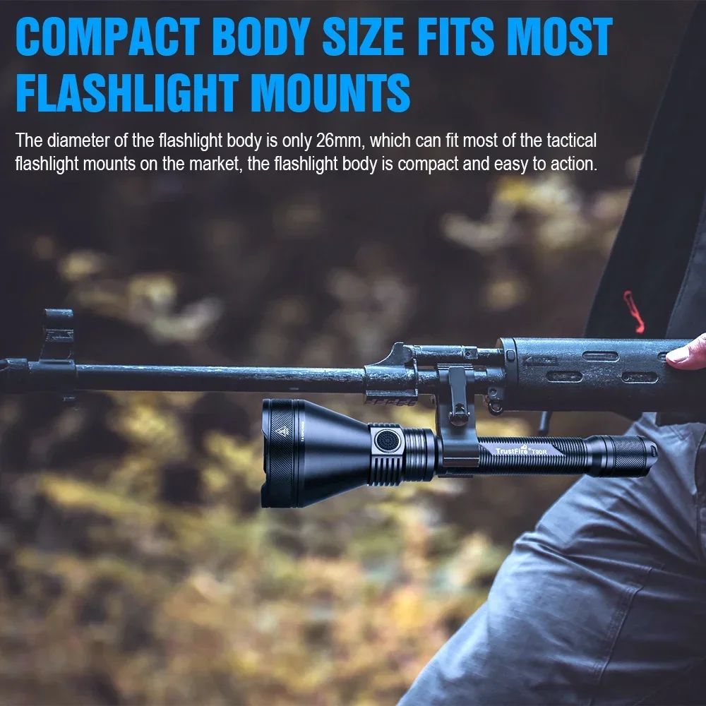 Rechargeable Tactical LED Flashlight for Outdoor Hunting