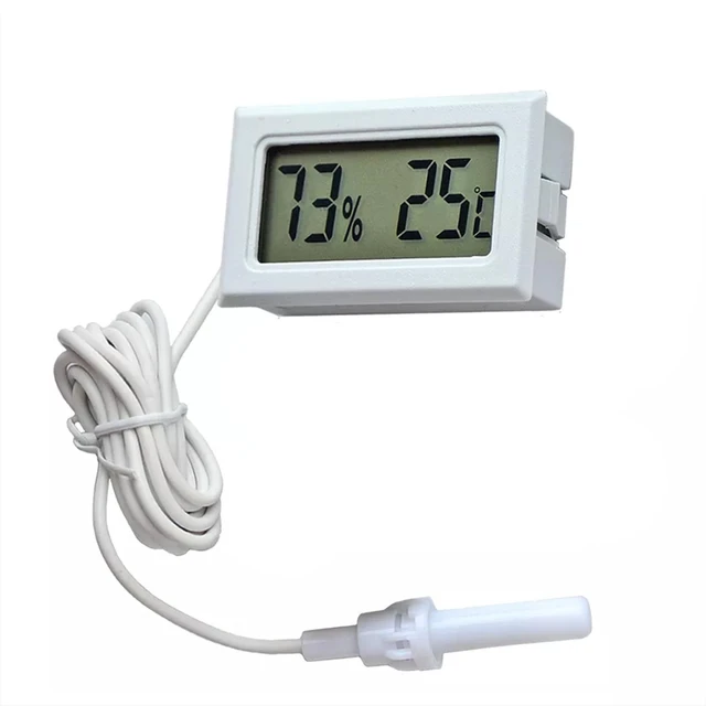 Embedded Temperature and Humidity Meter FY-12 Electronic Hygrometer Digital  Temperature and Humidity Meter with Probe 1 Pcs - AliExpress
