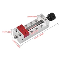 Mini Drill Press Vise 2.56-Inch Jaw Width Flat Clamp Bench Vise for Carving Engraving Machine Bench Drill Watch Repairing 2