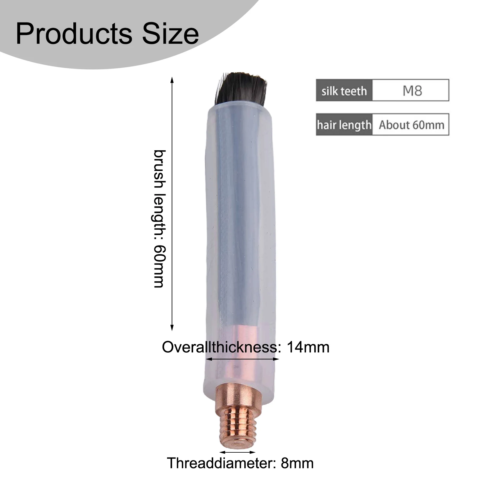 Pickling TIG WIG MIG MAG Brush M6 M8 M10 Cover Cleaning Tool Weld Cleaner Weldseam Carbon Fiber Brush/Acid Scrubbing Brush