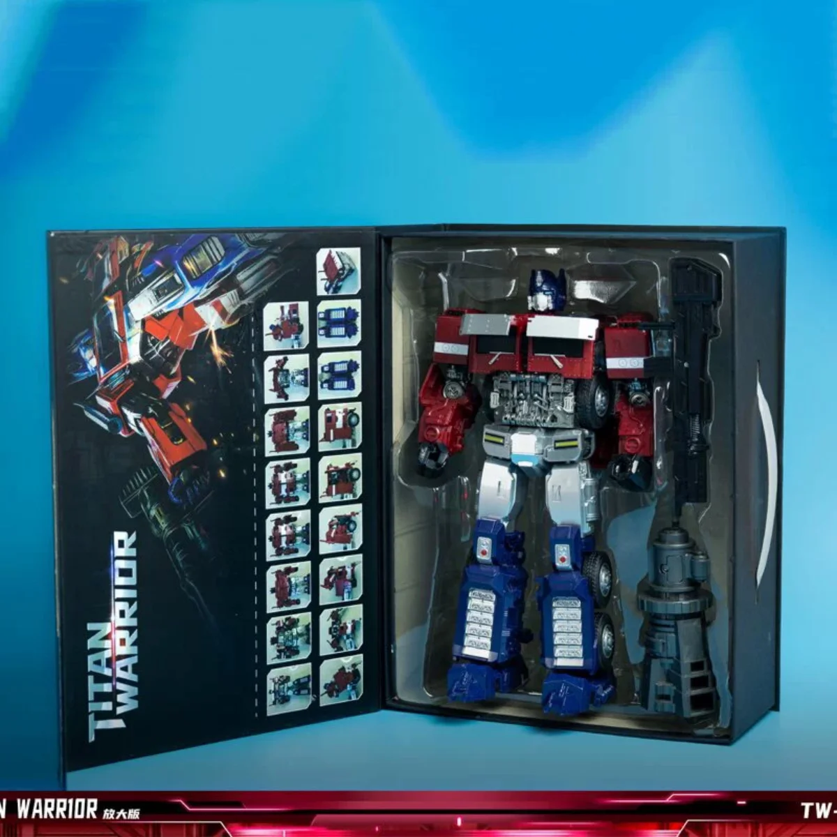 

WITH BOX BaiWei Transformation G1 TW-1027D TW1027D Enlarged Version Car Robot Model With A Height Of 32CM