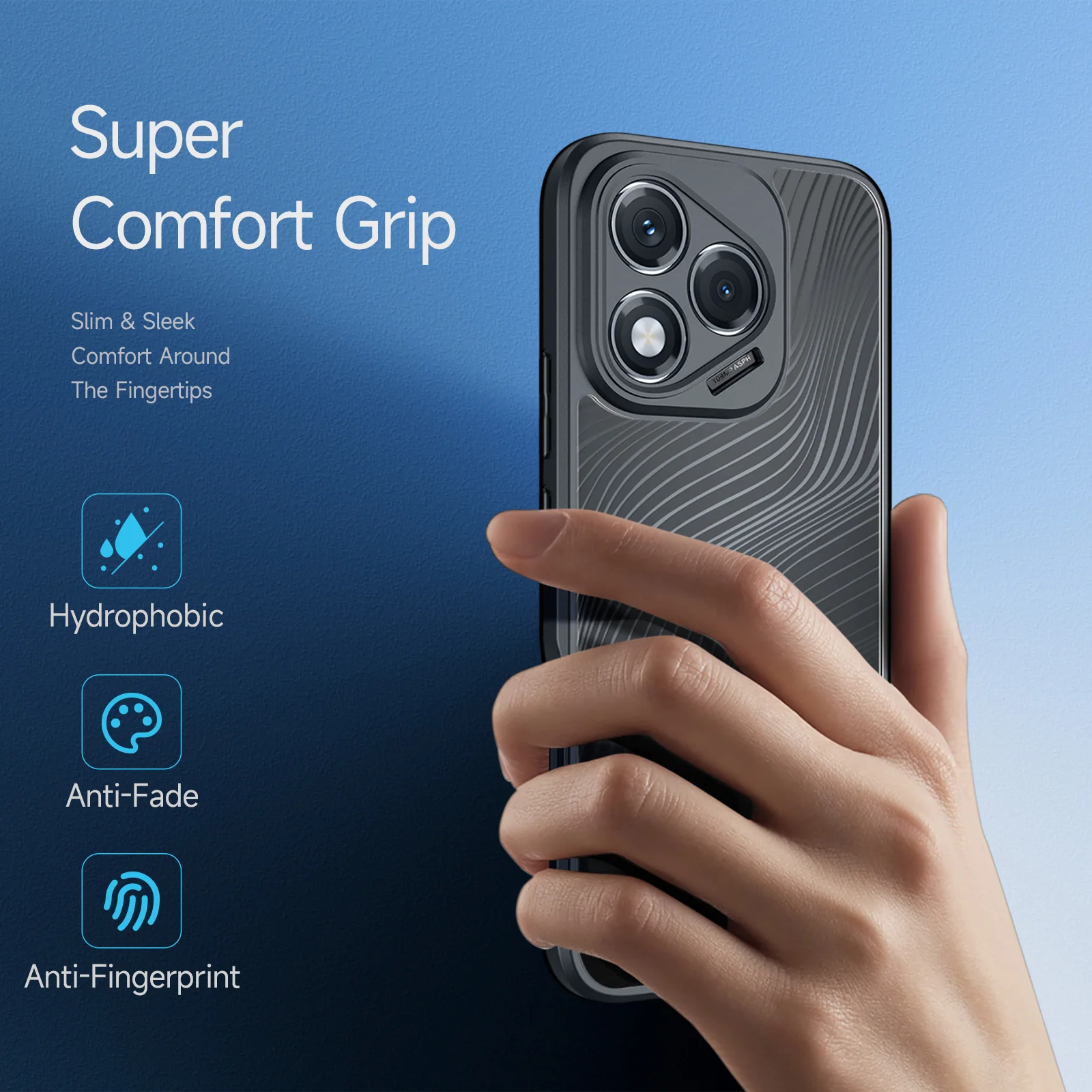 Transparent Anti-Drop Phone Case with Anti-Fingerprint Finish and Airbag Protection