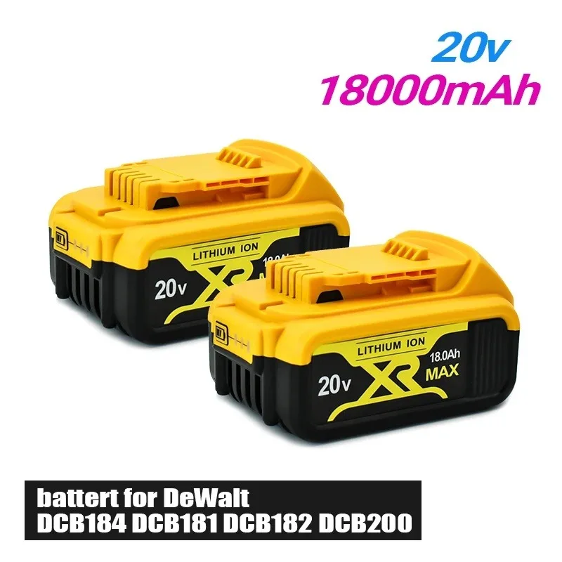

Original DCB200 20V 8000mAh Lithium Replacement Battery For Dewalt 18V DCB184 DCB200 DCB182 DCB180 DCB181 DCB182 DCB201 DCB206