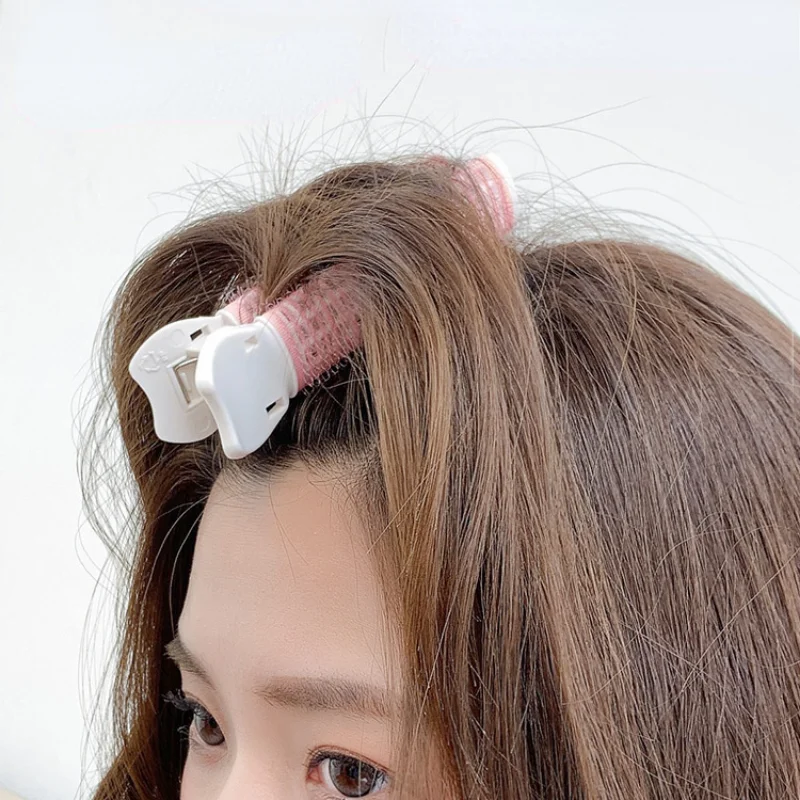 Description Picture 5 of item1/2pcs Hair Root Fluffy Hair Clips Lazy Hair Clips Hair Top Bangs Styling Curling Barrel Portable Korean Hair Clips Hair Rollers