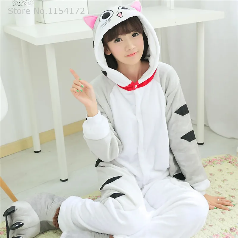 Kigurumi Kitchen Chi Cat Animal Onesies Pajamas Cartoon Costume Cosplay Pyjamas Adult Onesies Party Dress Halloween Pijamas