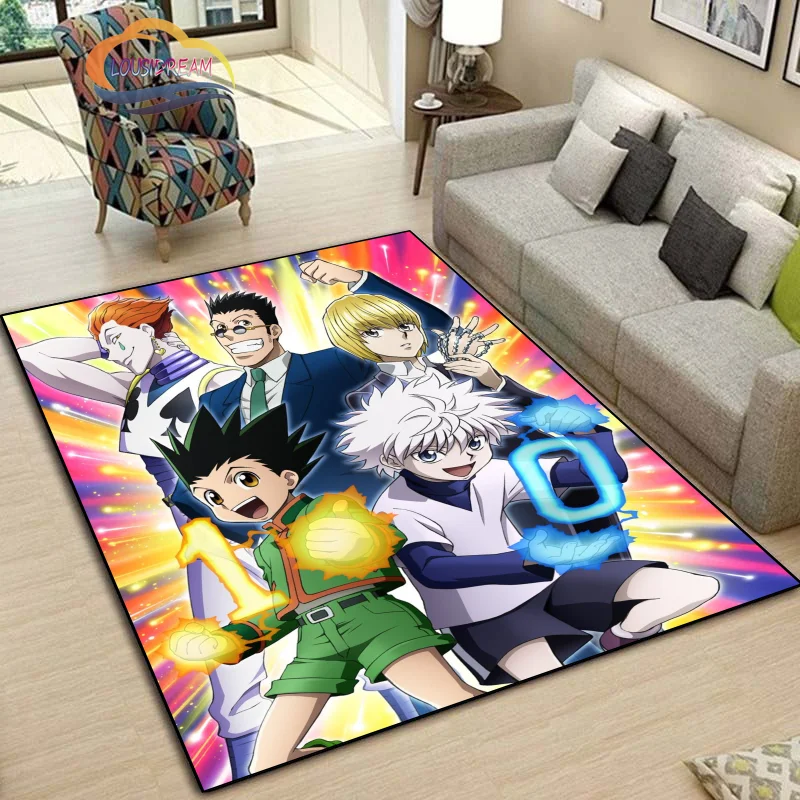 

Animation HUNTER、HUNTER Fashion Rugs and Classic ハンター×ハンターpattern Carpets Bedroom Entrance Large Area Soft Decoration Mat