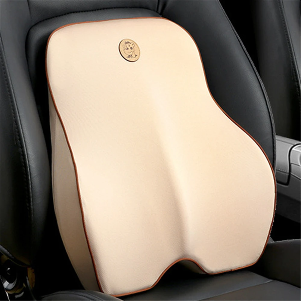 Solid Color Soft Comfortable Pillows Car Lumbar Support Pillow for Office  Chair Lower Back Pain - AliExpress