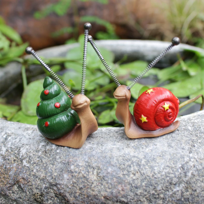 Mini Snail Garden Sculpture Set 3 | Mini Snail Garden Sculpture Set 3