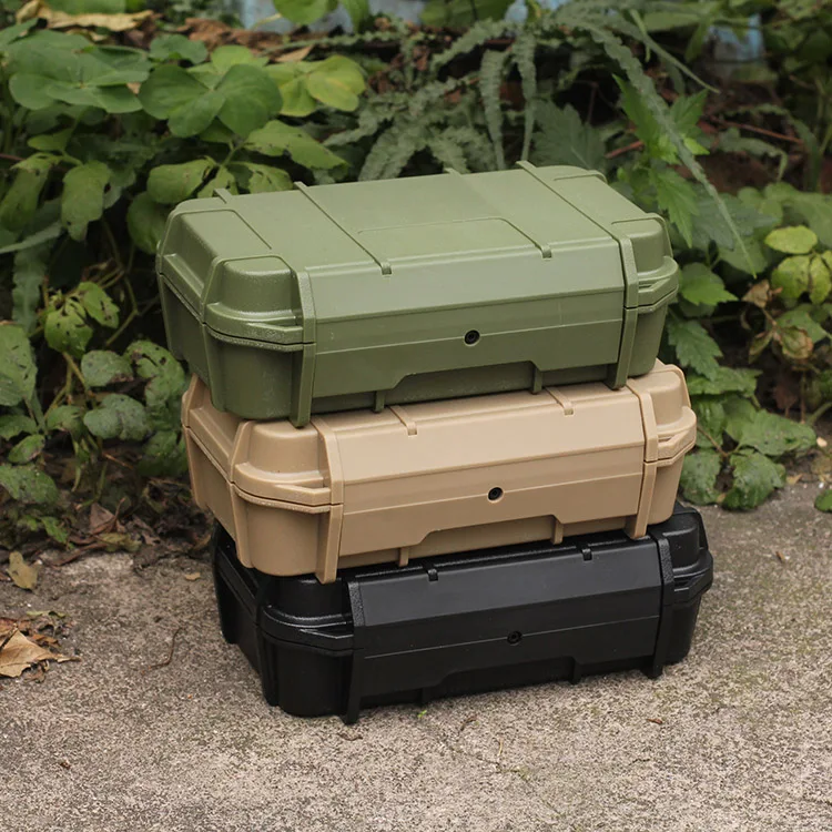 

New Double Layer Waterproof Storage Box Compression And Moisture-proof EDC Seal Large With Buffer Pad Anti-fall Shock-proof Box