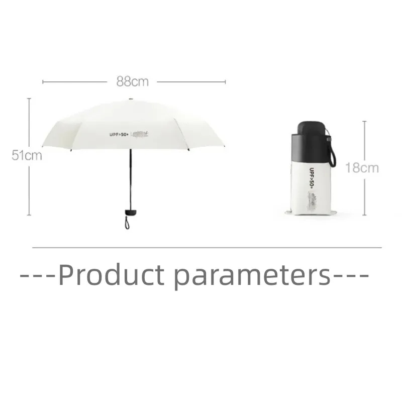 Car Ultra-light Mini Pocket Umbrella UV Protection Rainproof Windproof Lightweight Folding Portable Umbrella Car Accessories