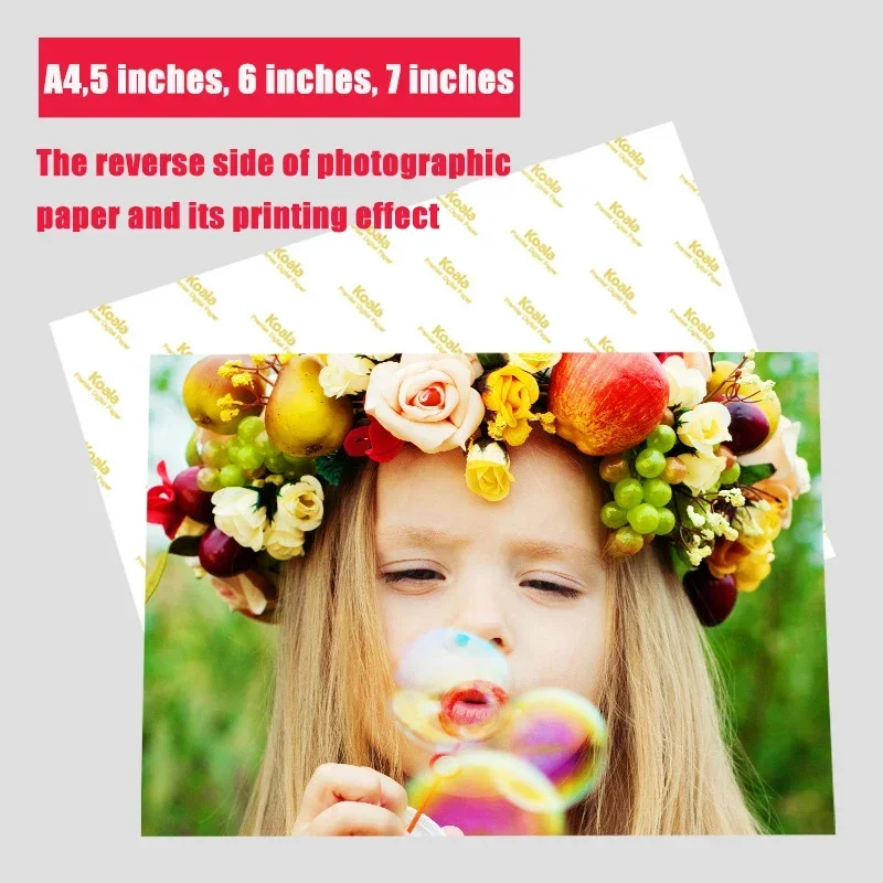 5 Inch 6 Inch 7 Quality Photo Paper Photo Studio Paper And Glossy 20pcs A4 Suitable For Album Photos 100pcs