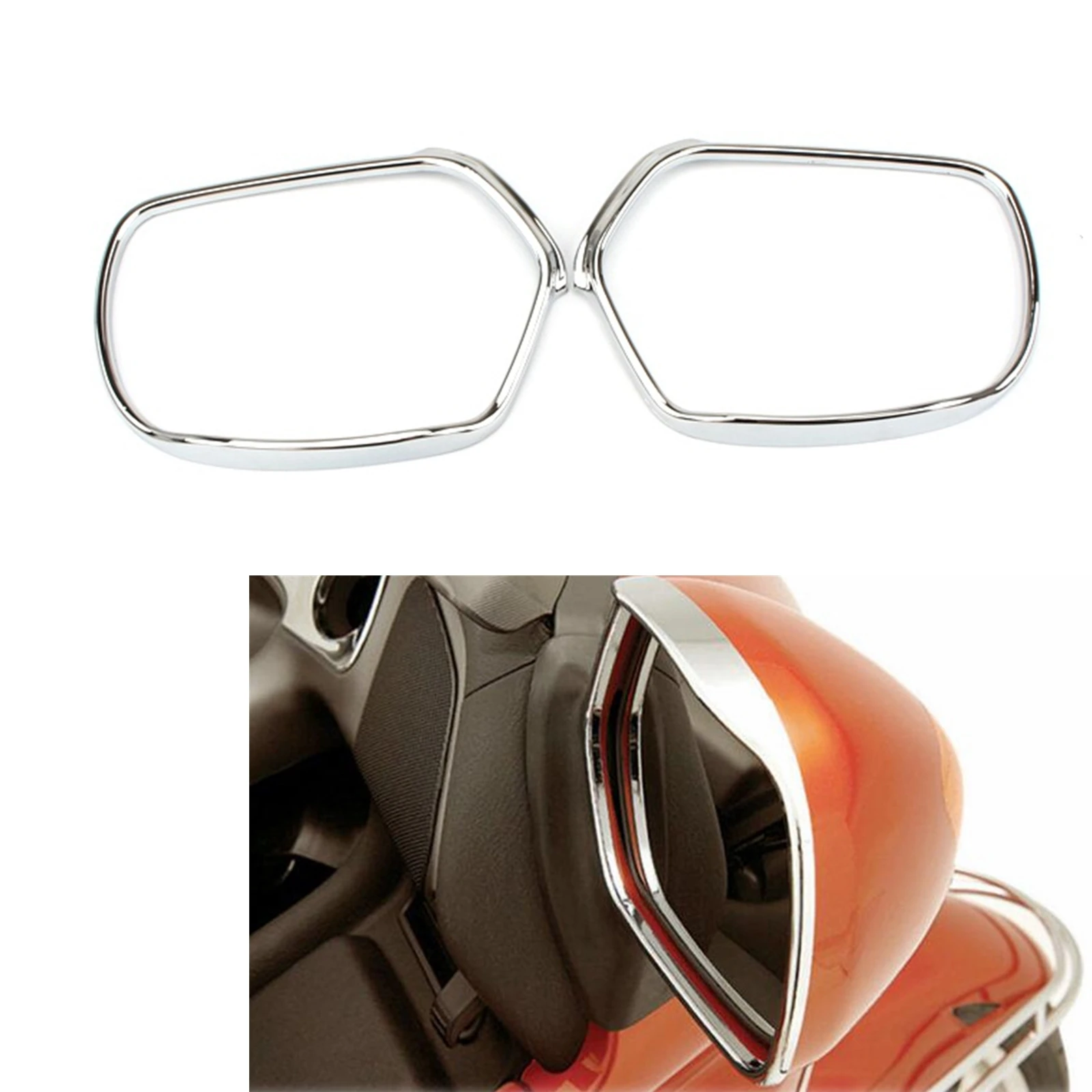 

Отделочные кольца для зеркала заднего вида мотоцикла, боковая крышка заднего вида, декоративная рамка для Honda Goldwing GL1800 2001-2017 GL1800 GL 1800