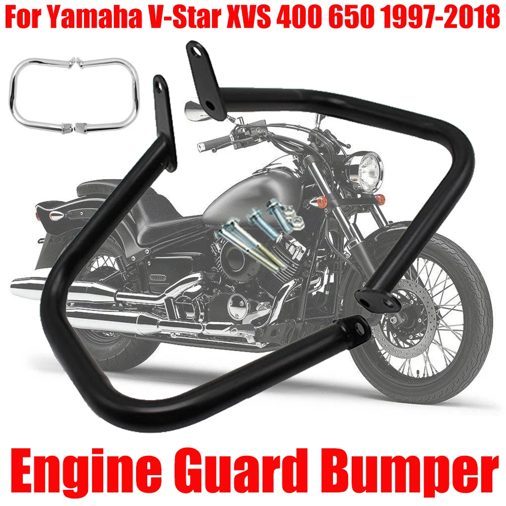 Motorcycle Bumper Front Guards Crash Bars Protector Yamaha Xvs 650