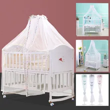 Baby Bed Mosquito Net Foldable Summer Girl Arched Mosquitos Nets Portable Crib Netting For  Baby Cradle Canopy Beds Kids