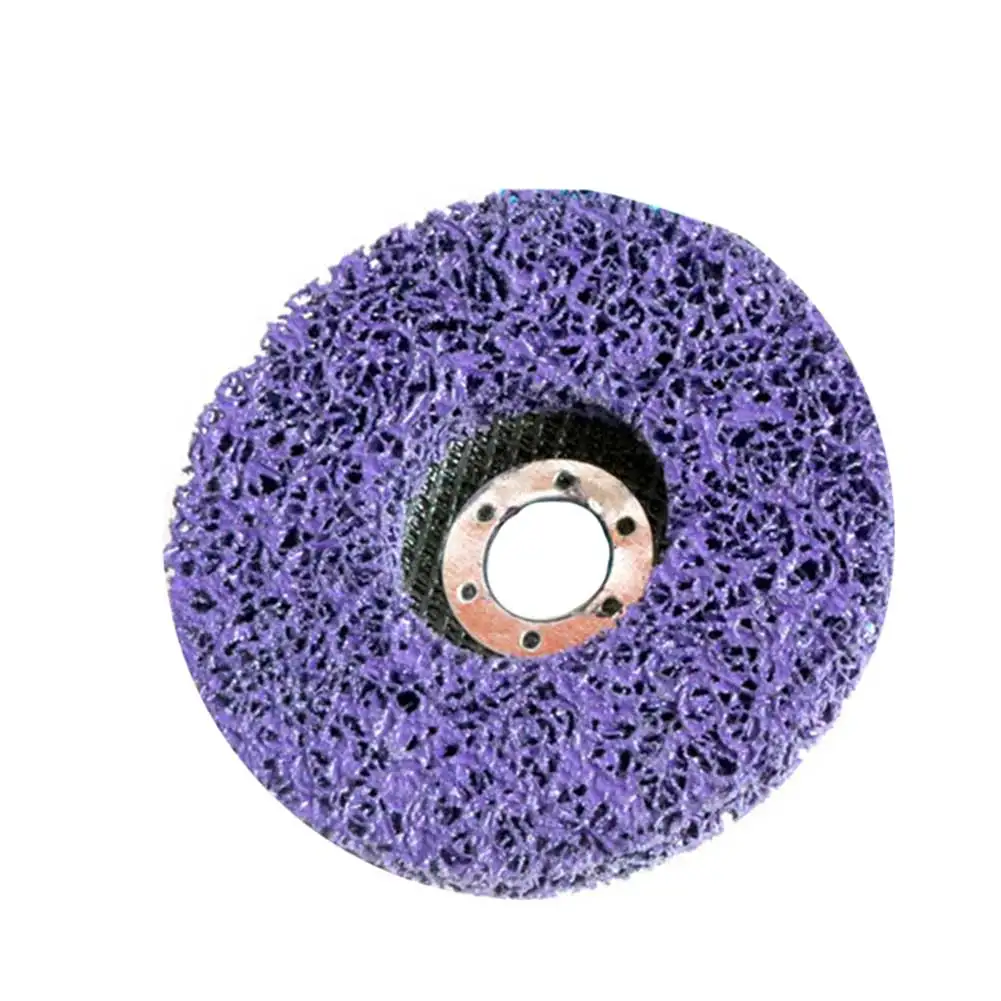 

5Pcs 100mm Poly Strip Disc Abrasive Wheel Paint Rust Remover Clean Grinding Wheels For Motorcycles Durable Angle Grinder Car