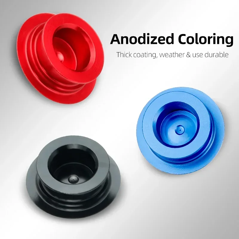 One-Piece Hollow Crank Cover Aluminum Bicycle Dust Screw W/ 18/20mm Dia. Seals MTB Road Chainring End Plug For Cycle Replacement