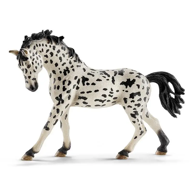 

Realistic Animal Horse Model Action & Toy Figures PVC Knabstrupper Mare Figures Kids Toys