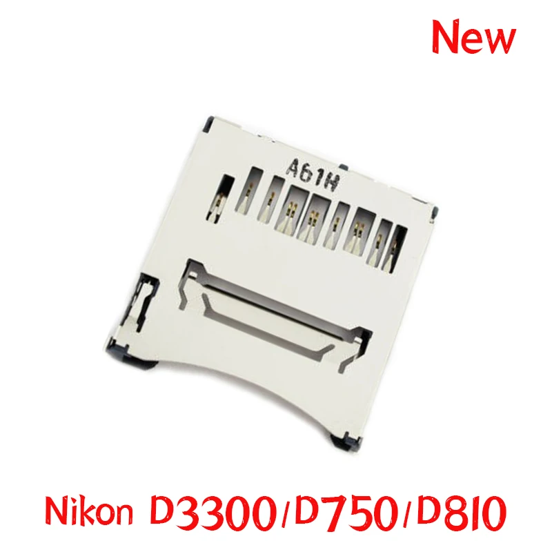 

New SD Memory Card Slot Holder Mainboard SD Card Repair Replacement Parts For Nikon D750 D810 D3300 SLR