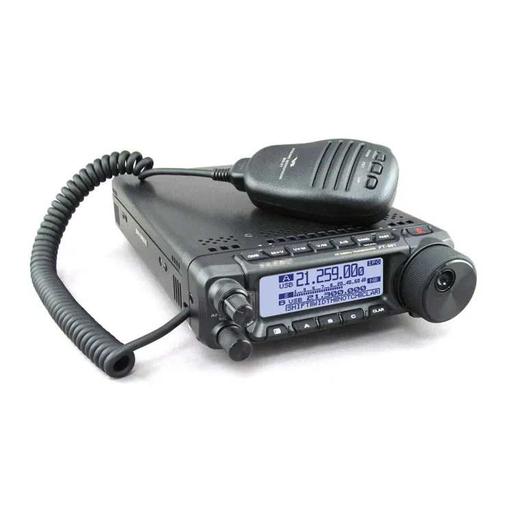 100W 아마추어 HF SSB/CW/FM/AM 올모드 휴대용 모바일 트랜시버 FT-891 모바일 라디오