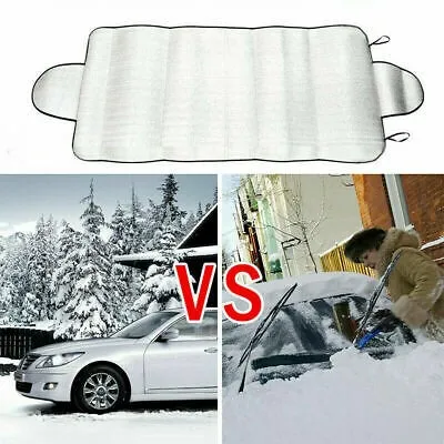 1X Car Winter Windshield Cover Frost Ice Snow Shield Front Protector Portable Collapsible