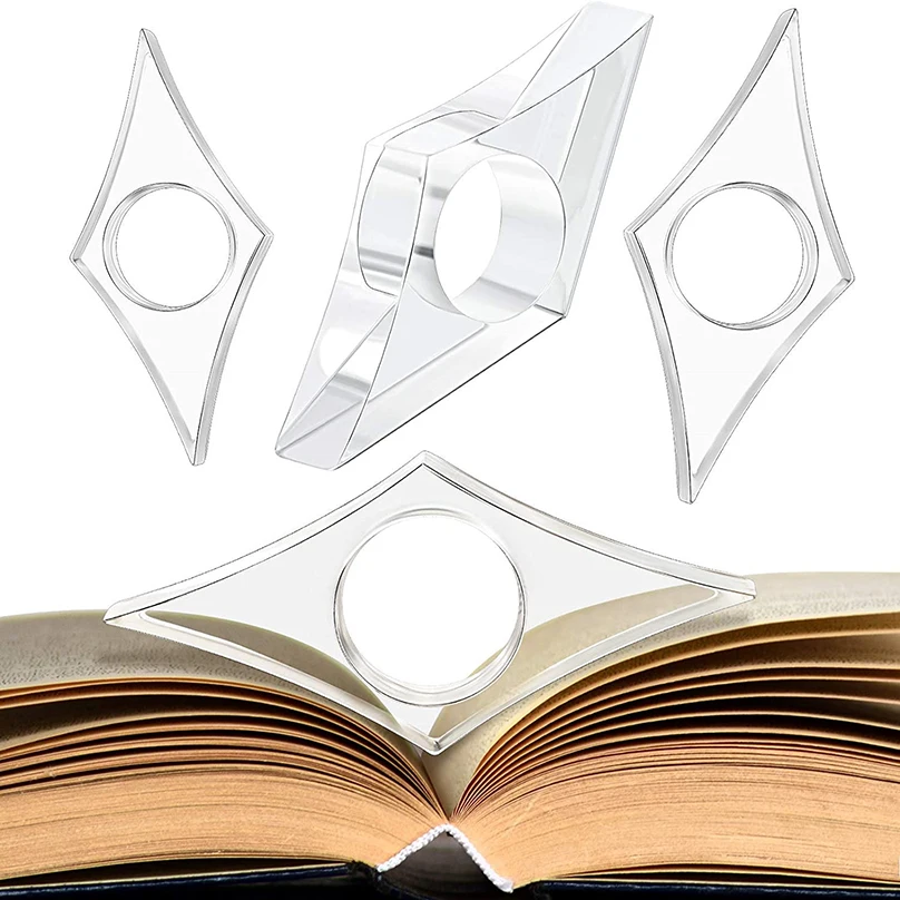 2pcs Support De Pouce De Lecture, Porte Page En Résine Maintien Accessoires De Lecture De Livre Pour Enseignant Étudiants Amateurs