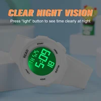 Montres pour femmes, montre de mode avec affichage de définition LED haute résolution, montre numérique électronique multifonction étanche 3